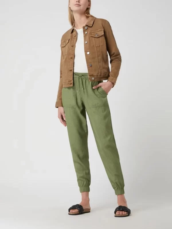 S.Oliver RED LABEL Jeansjacke Mit Viskose-Anteil – Khaki 1