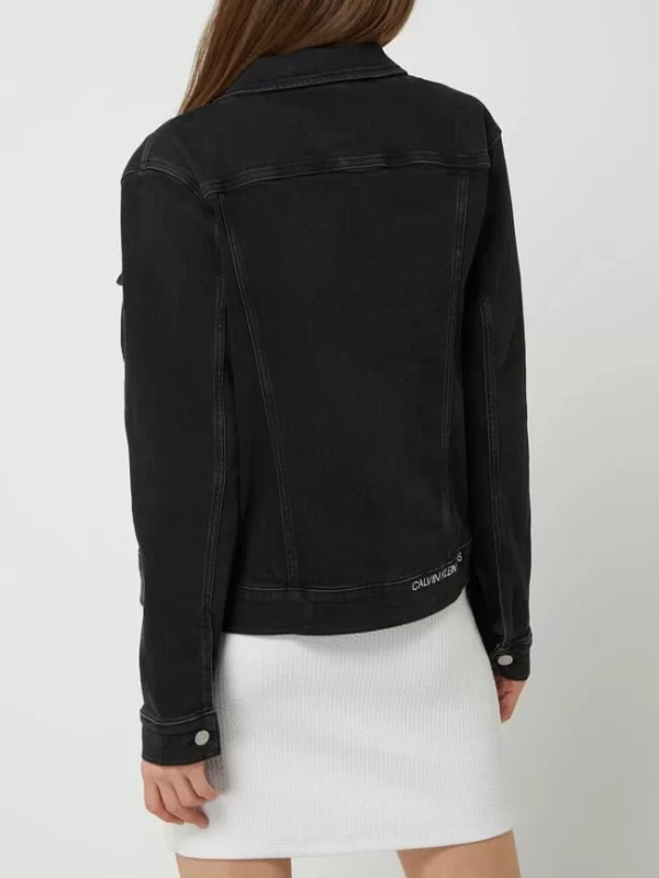 Calvin Klein Jeans Jeansjacke Mit Stretch-Anteil – Schwarz 6