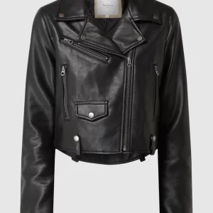 Pepe Jeans Bikerjacke In Leder-Optik Modell ‘Gwen’ – Schwarz 9