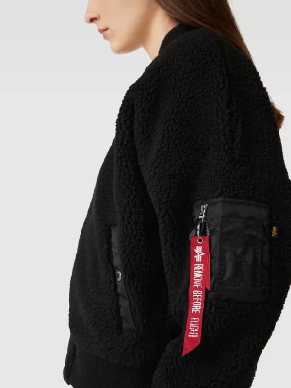Alpha Industries Jacke Mit Teddyfell – Schwarz 4