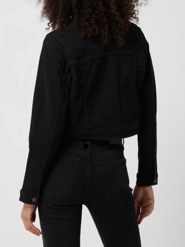 American Eagle Cropped Jeansjacke Mit Viskose-Anteil – Schwarz 6